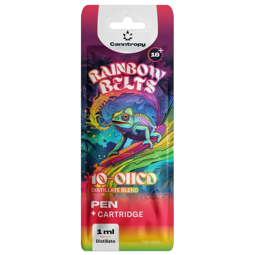 Canntropy 10-OHCD Pen + Cartridge Rainbow Belts, 10-OHCD 20 %, 1 ml