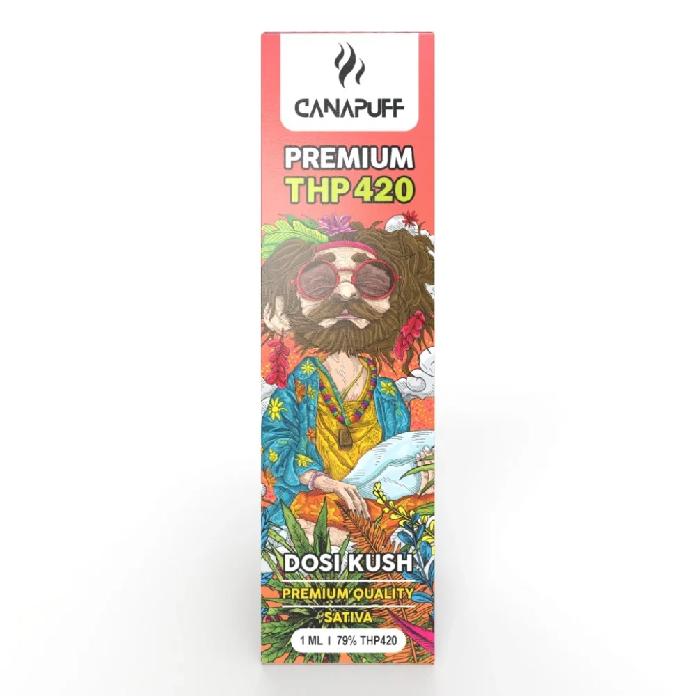 thp 420 vape CanaPuff THP420 Disposable Vape Pen Dosi Kush, THP420 79 %, 1 ml