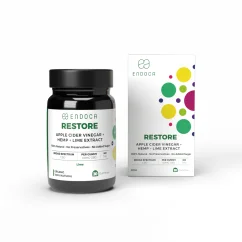 Endoca Żelki CBD „Restore”, 60 mg CBD, o smaku limonki, 30 szt., 60 g