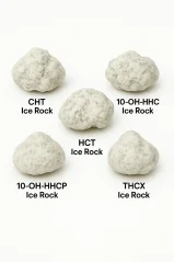 Conjunto de amostras Ice Rock Flowers - CBD Ice Rock, 10-OH-HHC Ice Rock, HCT Ice Rock, 10-OH-HHCP Ice Rock, THCX Ice Rock, 5 x 1 g