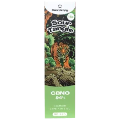 Canntropy CBNO vienkartinis Vape Pen Sour Tangie, CBNO 94% kokybė, 1 ml