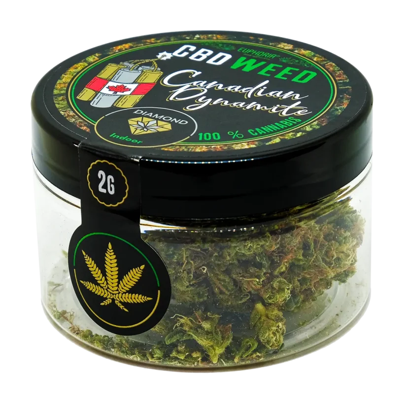 Euphoria CBD Flowers Diamond Canadian Dynamite, 2 gramai