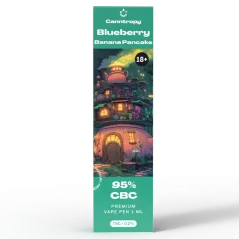 Canntropy Caneta Vape CBC Blueberry Banana Pancake, 95% CBC, 1ml