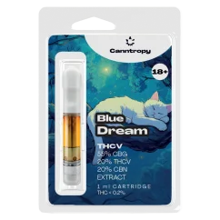 Canntropy THCV Cartridge Blue Dream - 20 % THCV, 60 % CBG, 20 % CBN, 1 ml