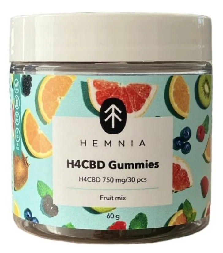 Hemnia H4CBD Gummies Fruit Mix, 750 mg H4CBD, 30 szt. x 25 mg, 60 g