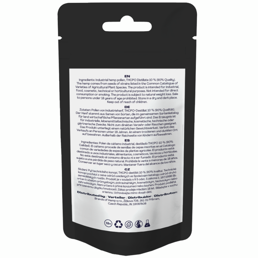 Canntropy THCPO Hash Hawaiian Haze, jakość THCPO 90%, 1g - 100g
