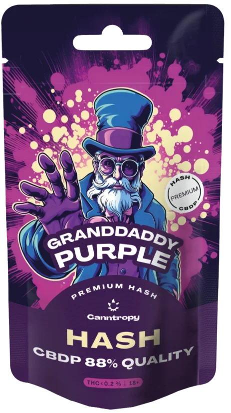 Canntropy CBDP Hash Granddaddy Purple, ποιότητα CBDP 88%, 1 g - 5 g