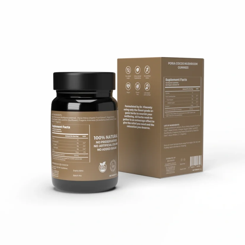 Endoca Poria Pilz-Gummis, 10 mg CBD, 30 Stück, 60 g