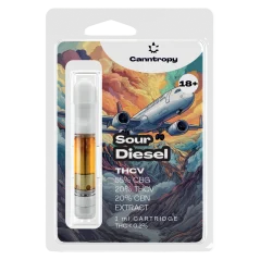 "Canntropy THCV Cartridge Sour Diesel" - 20 % THCV, 60 % CBG, 20 % CBN, 1 ml