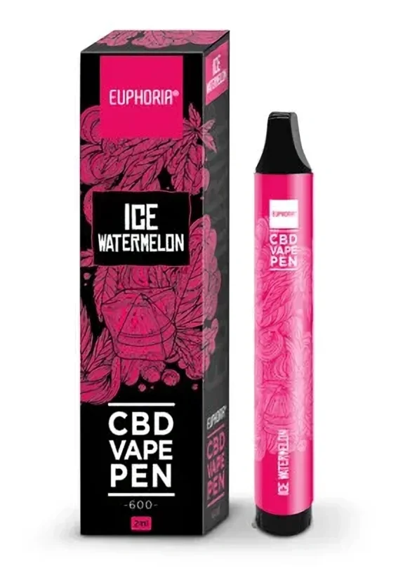 Euphoria CBD Engångs Vape Pen Ice Watermelon, 2 ml