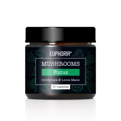 Euphoria Mushrooms Focus, 30 капсули