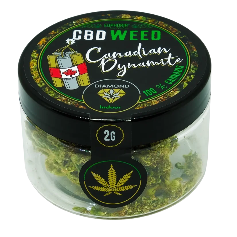 Euphoria CBD Flowers Diamond Canadian Dynamite, 2 gramai