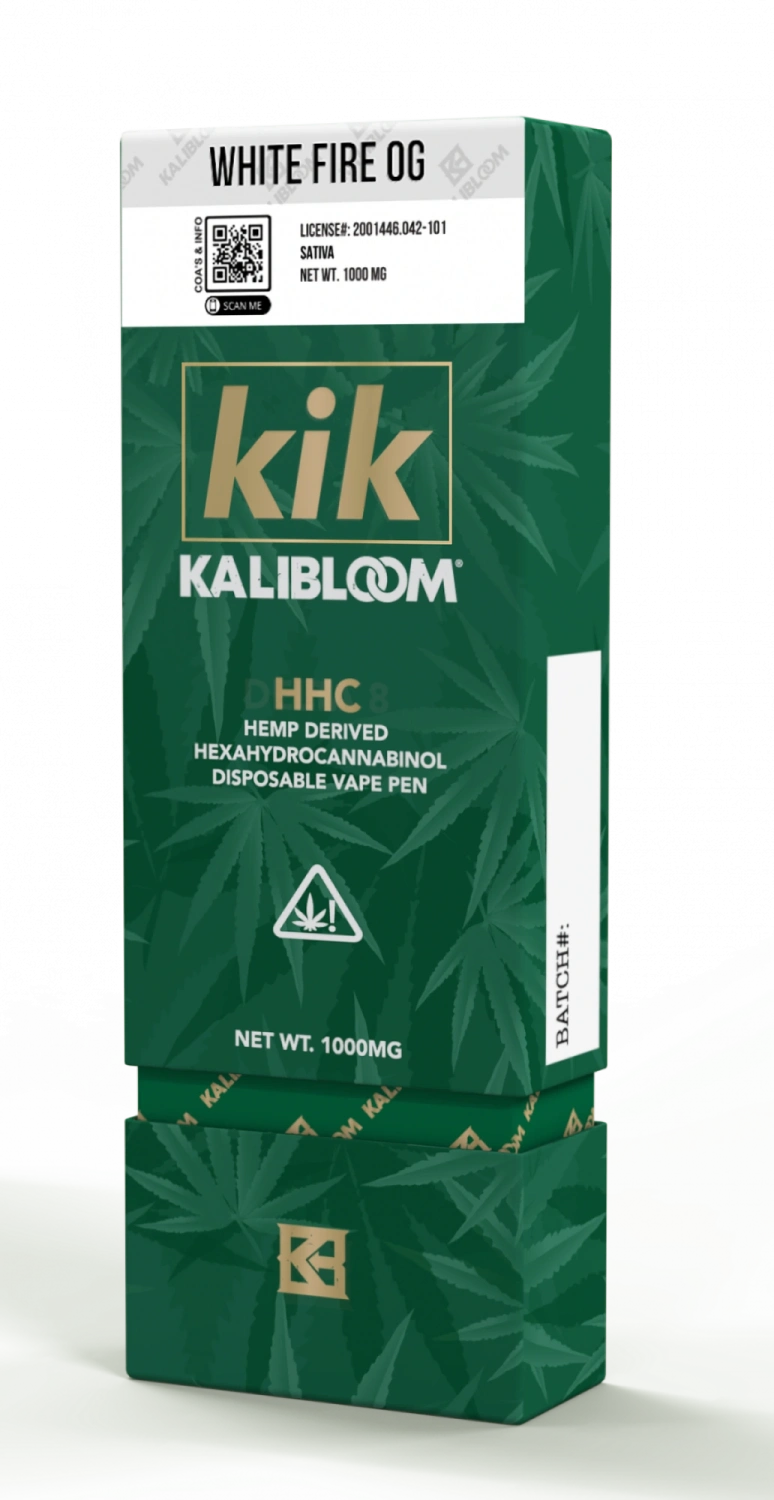 Kalibloom HHC Vape Pen White Fire OG 96 %, 1000 mg HHC, 1 ml