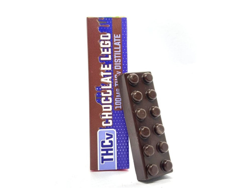 Czech CBD THCV chocolate Lego, 100 mg THCV, 35 g