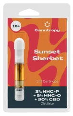 Canntropy HHCPO Blend Cartridge Sunset Sherbet, 2% HHC-P, 5% HHC-O, 90% CBD, 1 ml