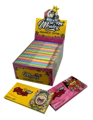 Monkey King KSS Cartine King Size Slim con tips filtranti Psyco, 1 libretto