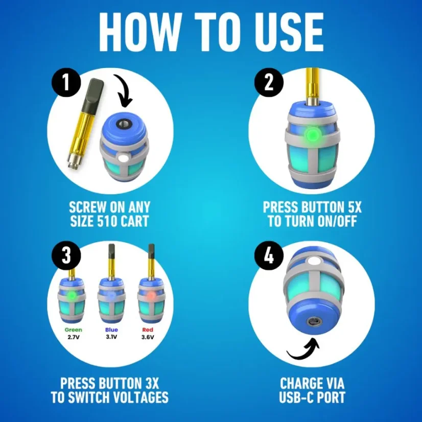 Smyle Labs Chugjamin mini bateria do wkładów