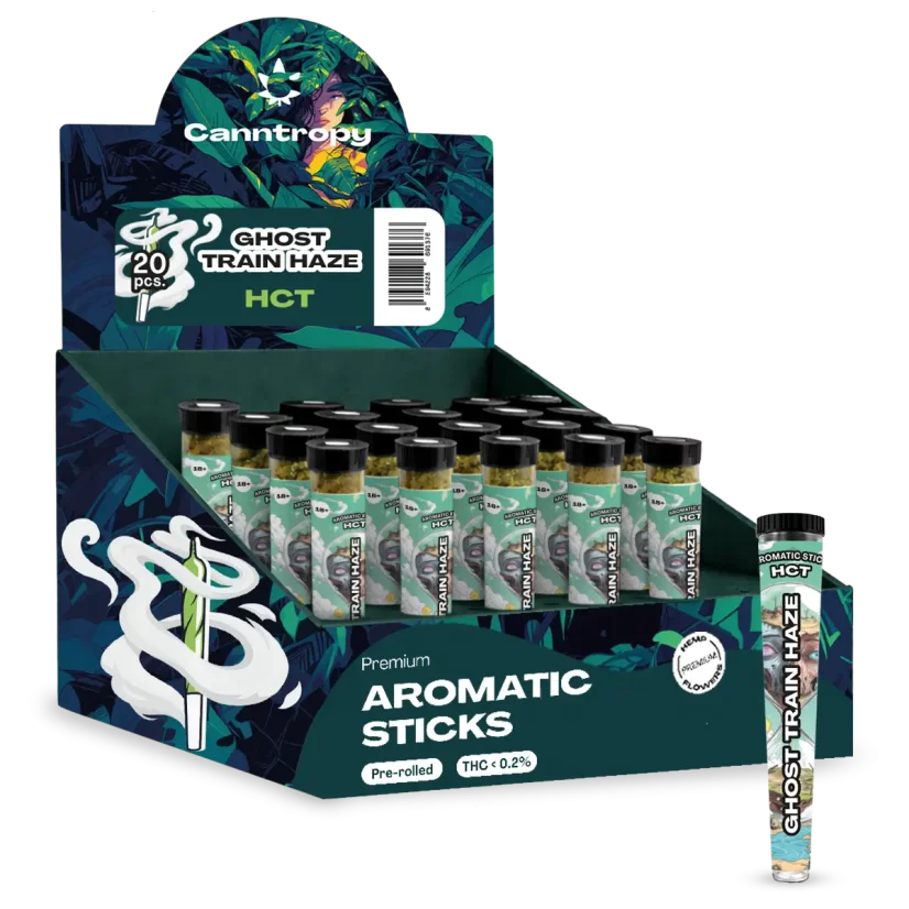 Canntropy HCT Prerolls Ghost Train Haze, Display box 20 pcs