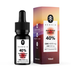 Hemnia Full spectrum Pain Relief CBG oil - 40% CBG, 5% CBD, 4000 mg, 10 ml