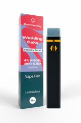 Canntropy Blend Vape Pen Wedding Cake, HHCP 4%, CBD 90%, 1 ml