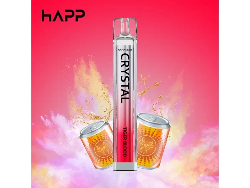 Stylo vape en cristal Happ Bar Tiger Blood, 2 ml