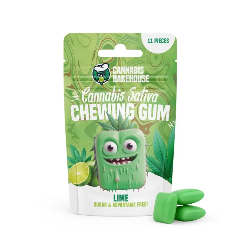 Cannabis Bakehouse Gomma da masticare alla cannabis, lime, 10 pezzi