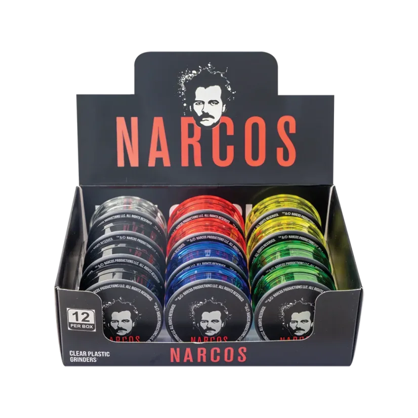 Narcos plastični mlinček, 3-delni, 60 mm - naključno oblikovanje