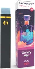 Cannastra CBG eldobható vape Pen Galaxy Mist, CBG 95 %, 1 ml