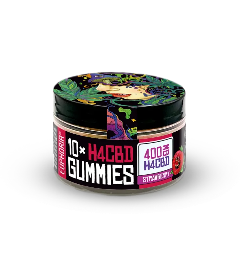 Euphoria H4CBD Gummies Truskawka, 10 szt. x 40 mg, 400 mg