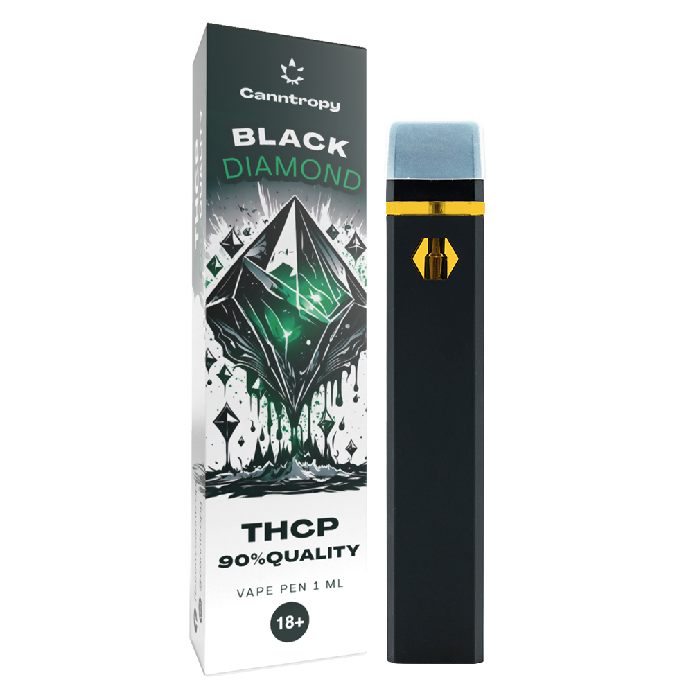 TRUE テルペン 510 CBD CBN CBG 10ml Pie Hoe Canntropy THCP Vape Pen Black Diamond, THCP 90% quality, 1ml