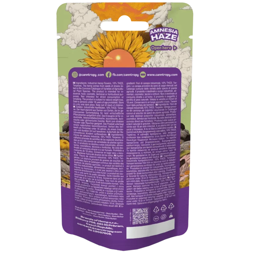 Canntropy Kwiat THCD Amnesia Haze, 10% THCD, 1 - 100 g