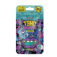 Euphoria T9HC Gummies - Rings Amnesia, 5 pcs x 15 mg, 75 mg T9HC