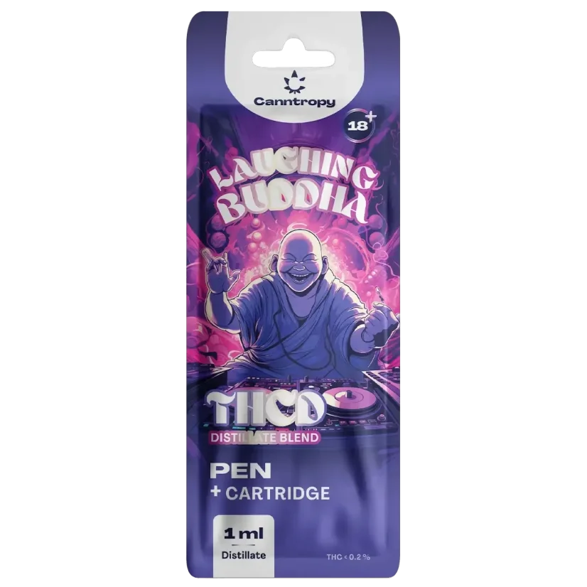 Canntropy THCD Pen + Cartuccia Laughing Buddha, THCD 10 %, 1 ml