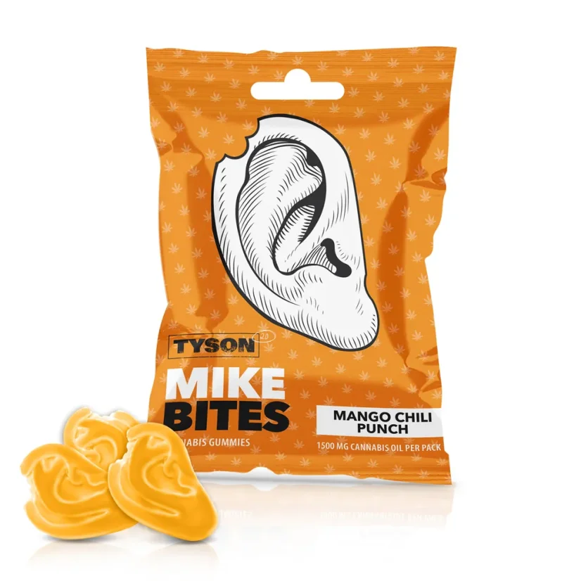 Tyson 2.0 Mike's Bites Mango Chili Punch Cannabis Gummies, 50 g
