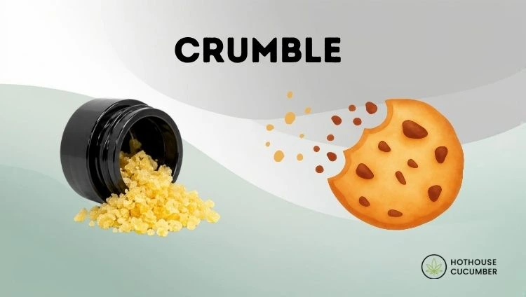 A picture of crumble and biscuit crumbs to illustrate the texture