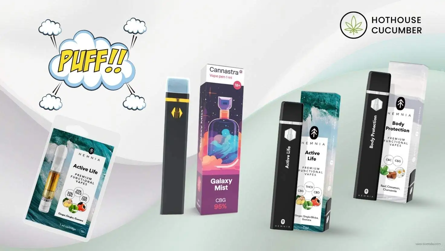 CBG vapes a cartridge - Cannastra CBG vape pen, Hemnia CBG vape Active Live a Body Protection